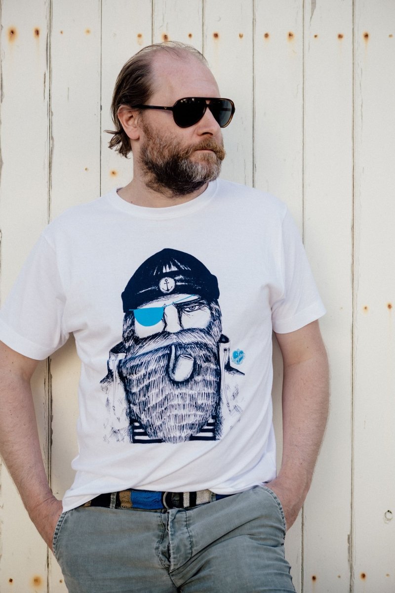 T-Shirt Seemann weiß - Ankerherz Verlag