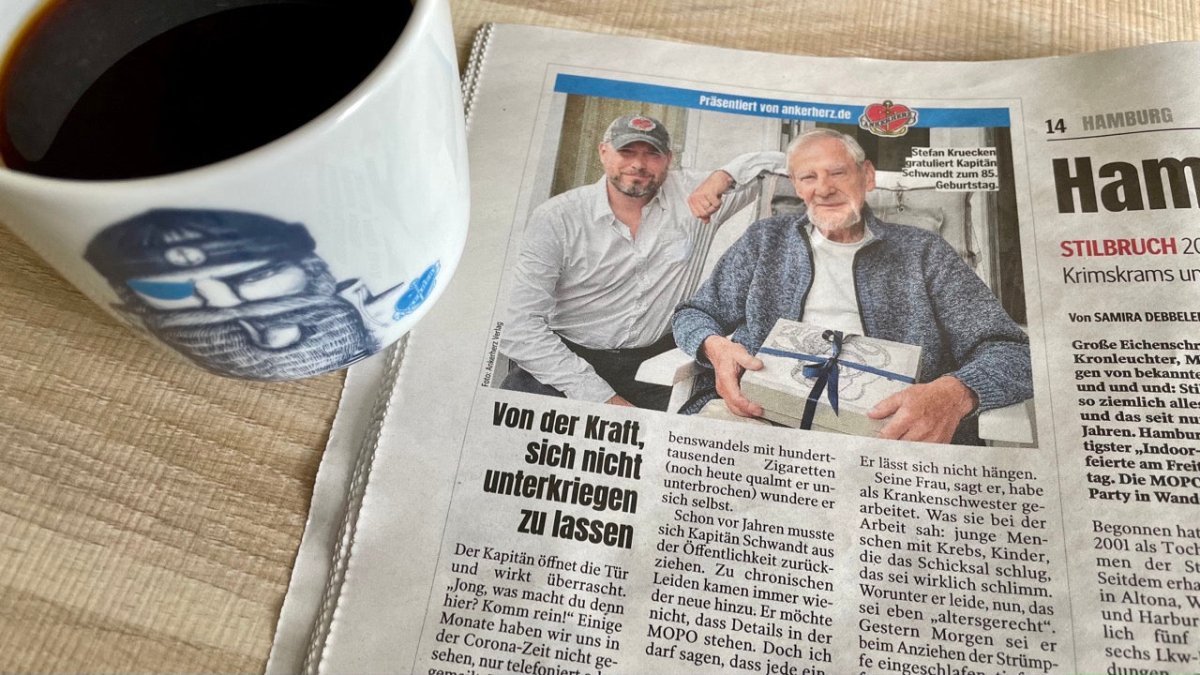 Kapitän Schwandt: Von der Kraft, sich nicht unterkriegen zu lassen - Ankerherz Verlag
