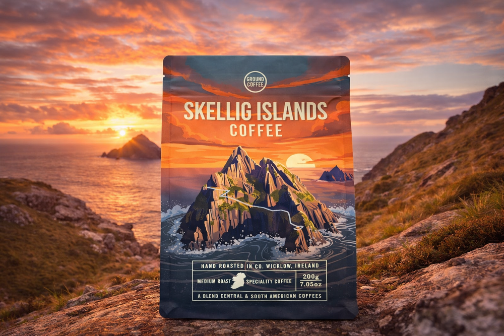 Skellig Island Coffee Brady's Coffee Irland – 200 g gemahlener Kaffee, mittlere Röstung