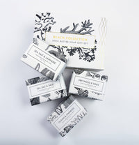 Seifen-Geschenkset Strandkollektion – 4 handgemachte Sheabutter-Seifen