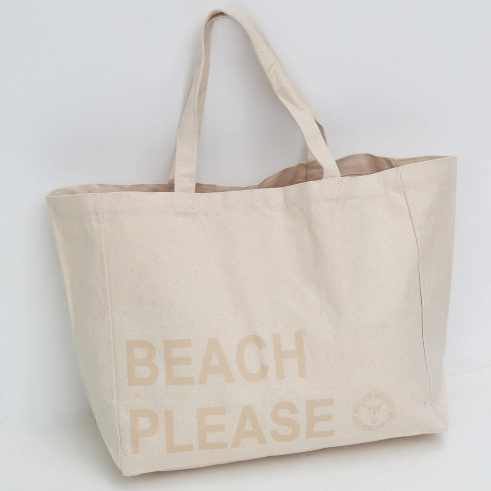 Strandtasche "Beach Please“ in rosa, beige oder türkis
