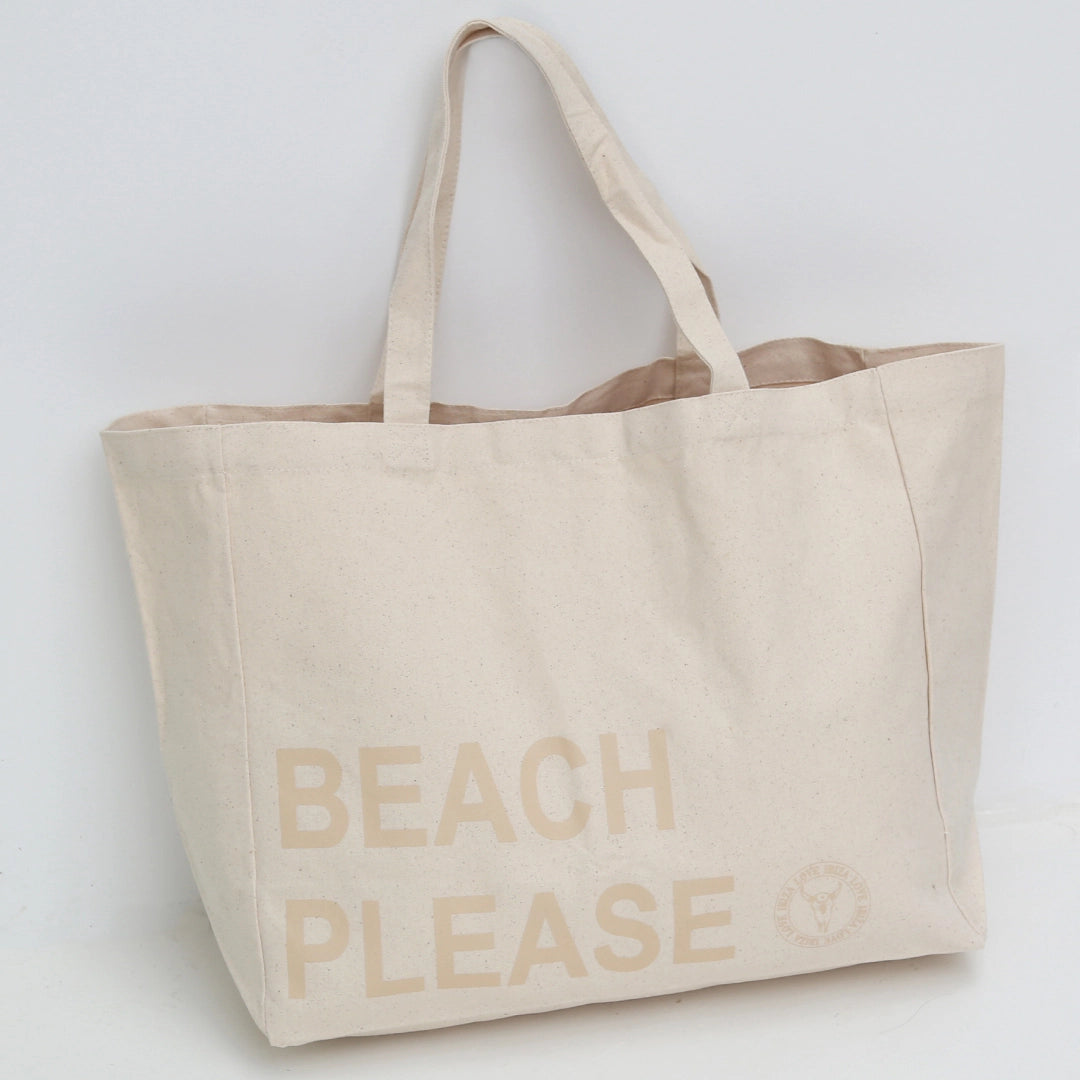 Strandtasche "Beach Please“ in rosa, beige oder türkis