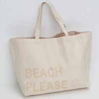 Strandtasche "Beach Please“ in rosa, beige oder türkis