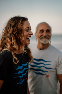 Frauen T-Shirt Waves navy | ankerherz.de