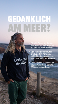 Kapuzenpullover Gedanklich am Meer
