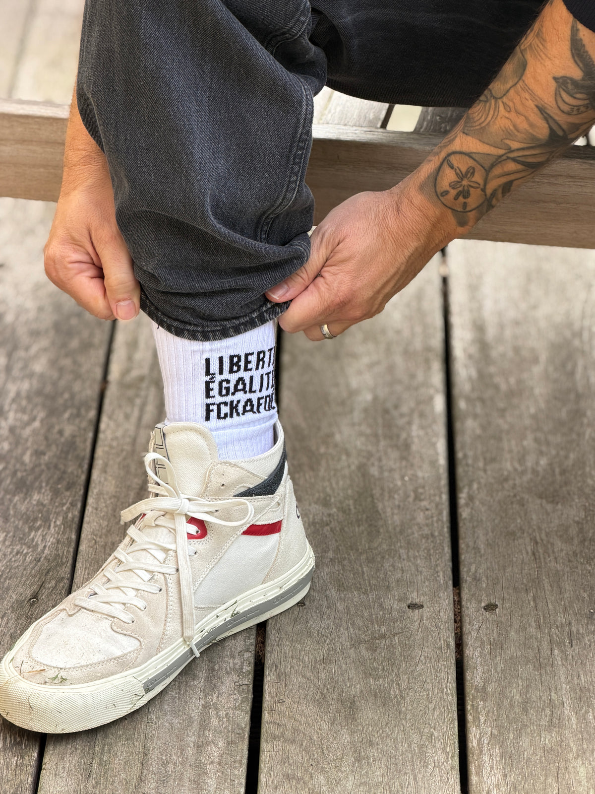 FCK AFDE Statement Socken - white