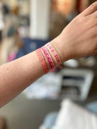 Armbänder mit Grußkarte