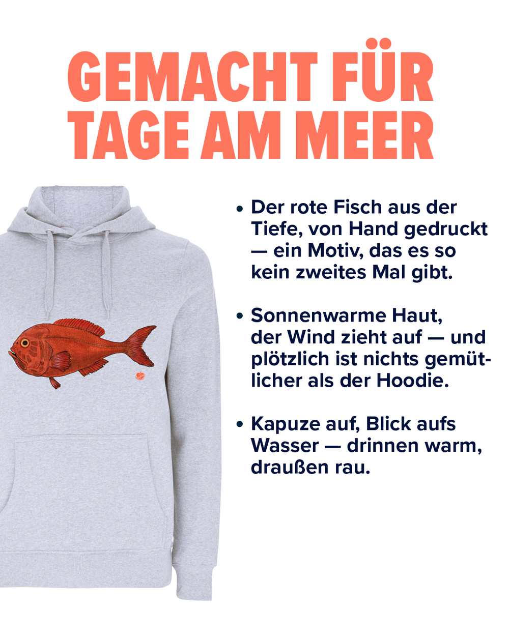 Kapuzenpullover Red Roughy