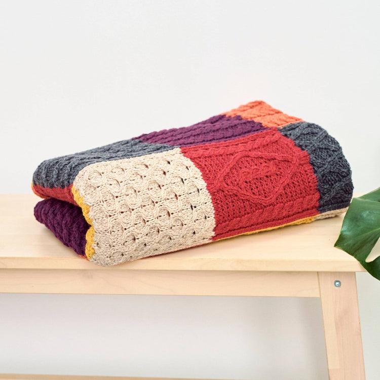 Aran Patchwork - Decke - Ankerherz Verlag