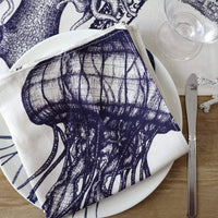 4er Set Luxus-Servietten mit Meerestieren