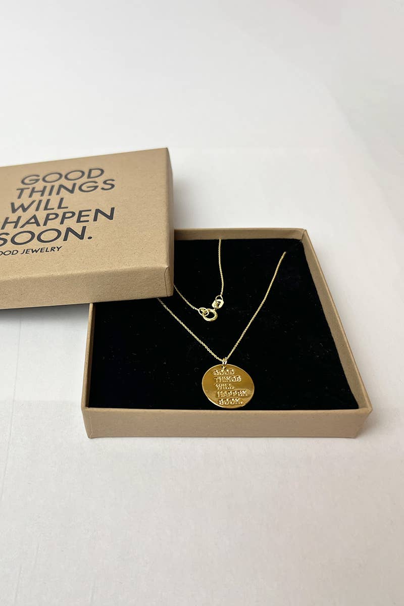 Good Things Will Happen Soon - Kette mit Medaillon