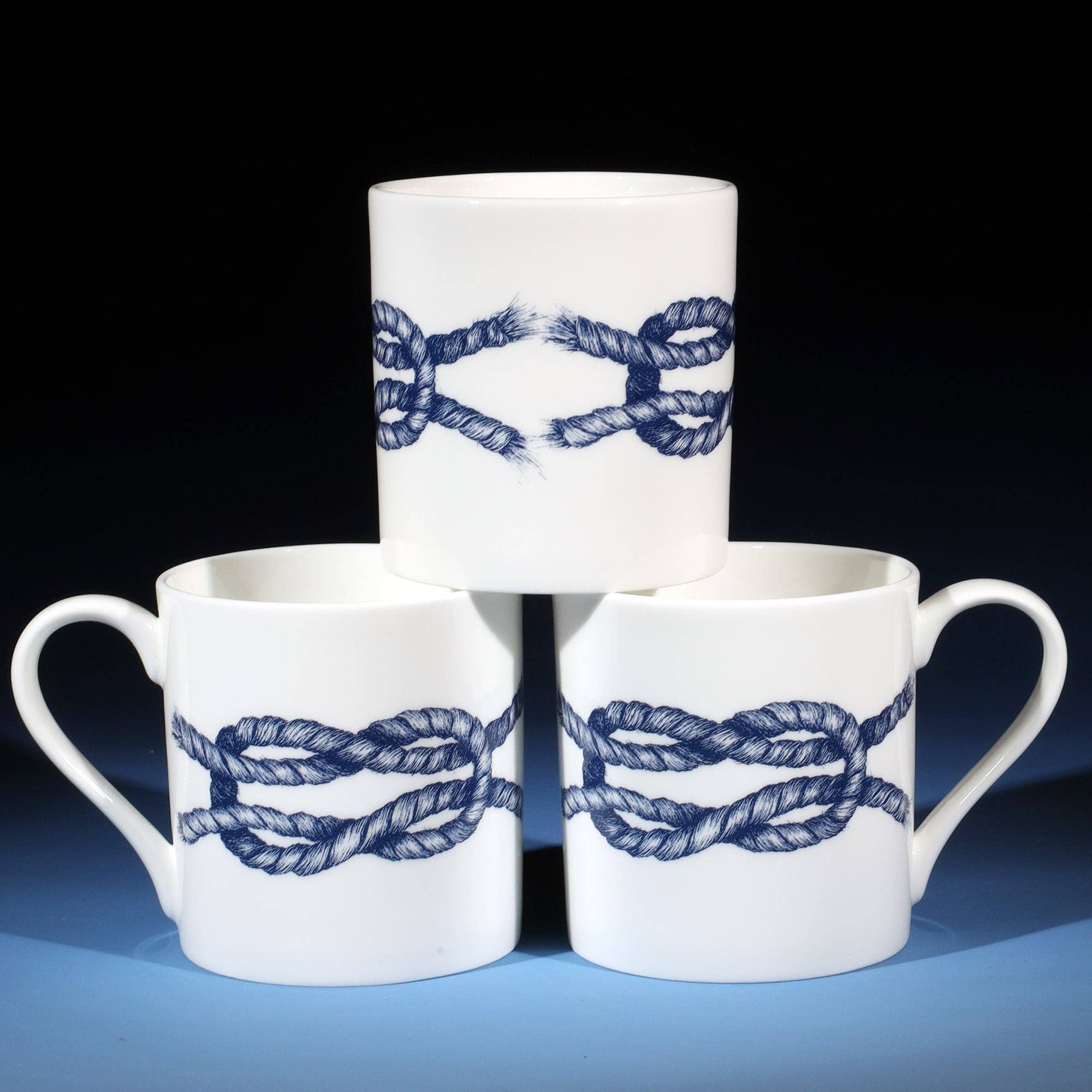 Becher Seemannsknoten aus Cornwall
