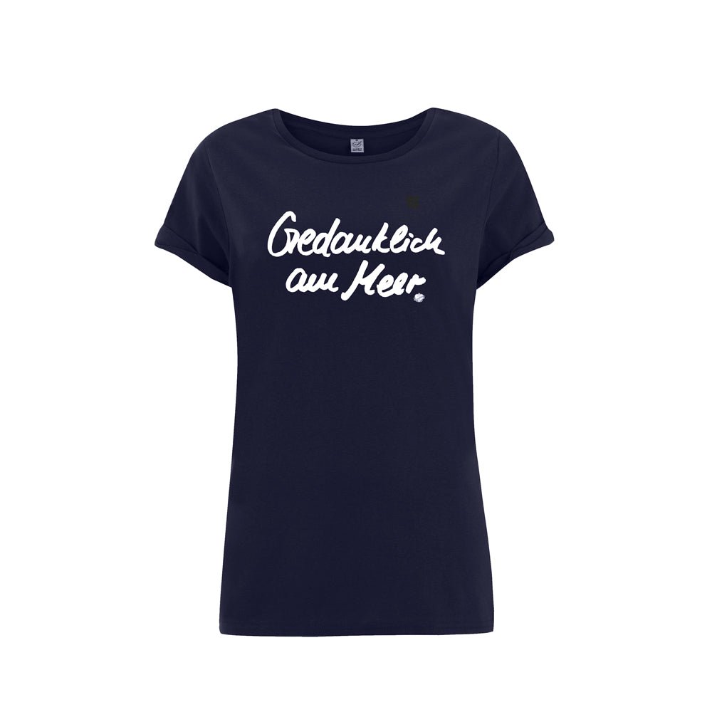 Frauen T-Shirt Gedanklich am Meer - Ankerherz Verlag