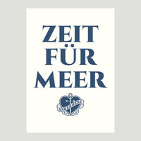 Postkarte Zeit für Meer - Ankerherz Verlag